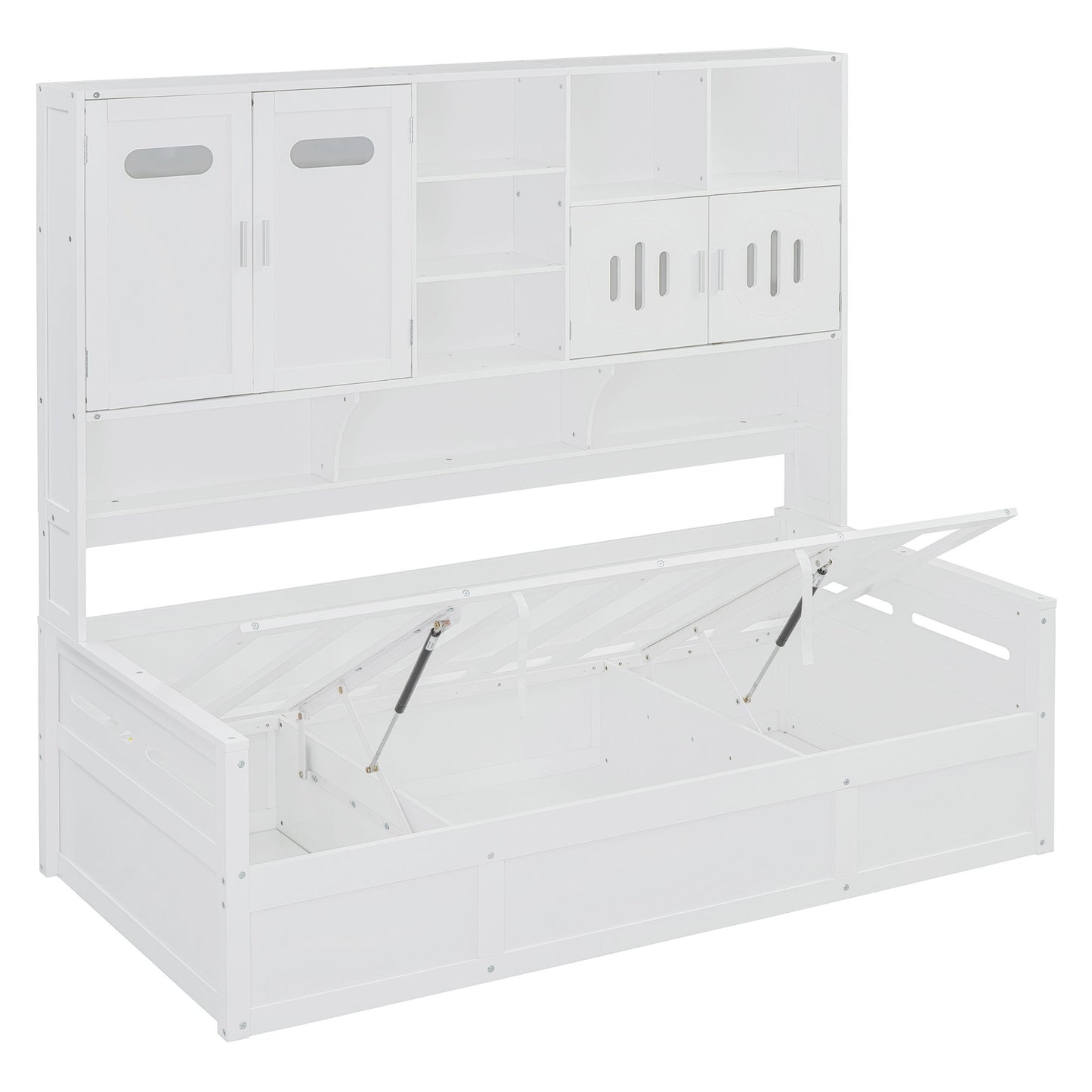 Daybed With All-In-One Cabinet And Shelf - The Sleep Loft - Online Mattress Showroom NYC