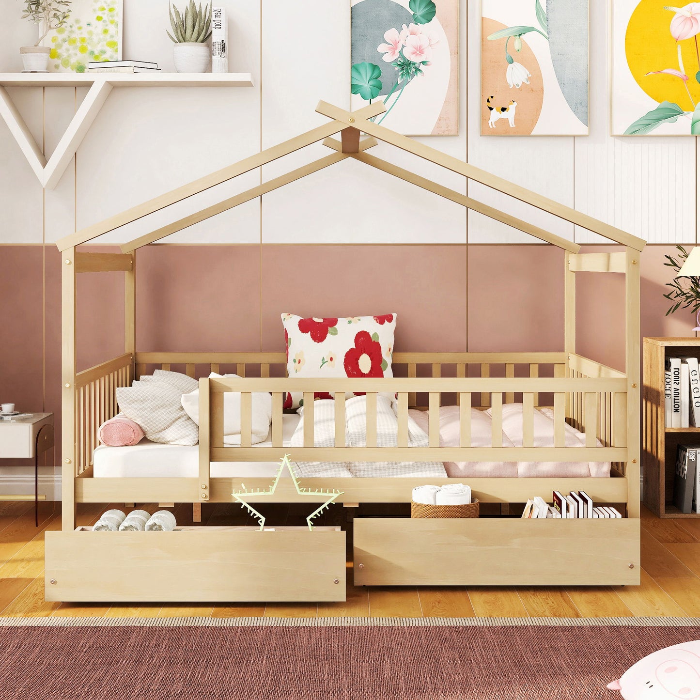 House Bed With 2 Drawers - The Sleep Loft - Online Mattress Showroom NYC