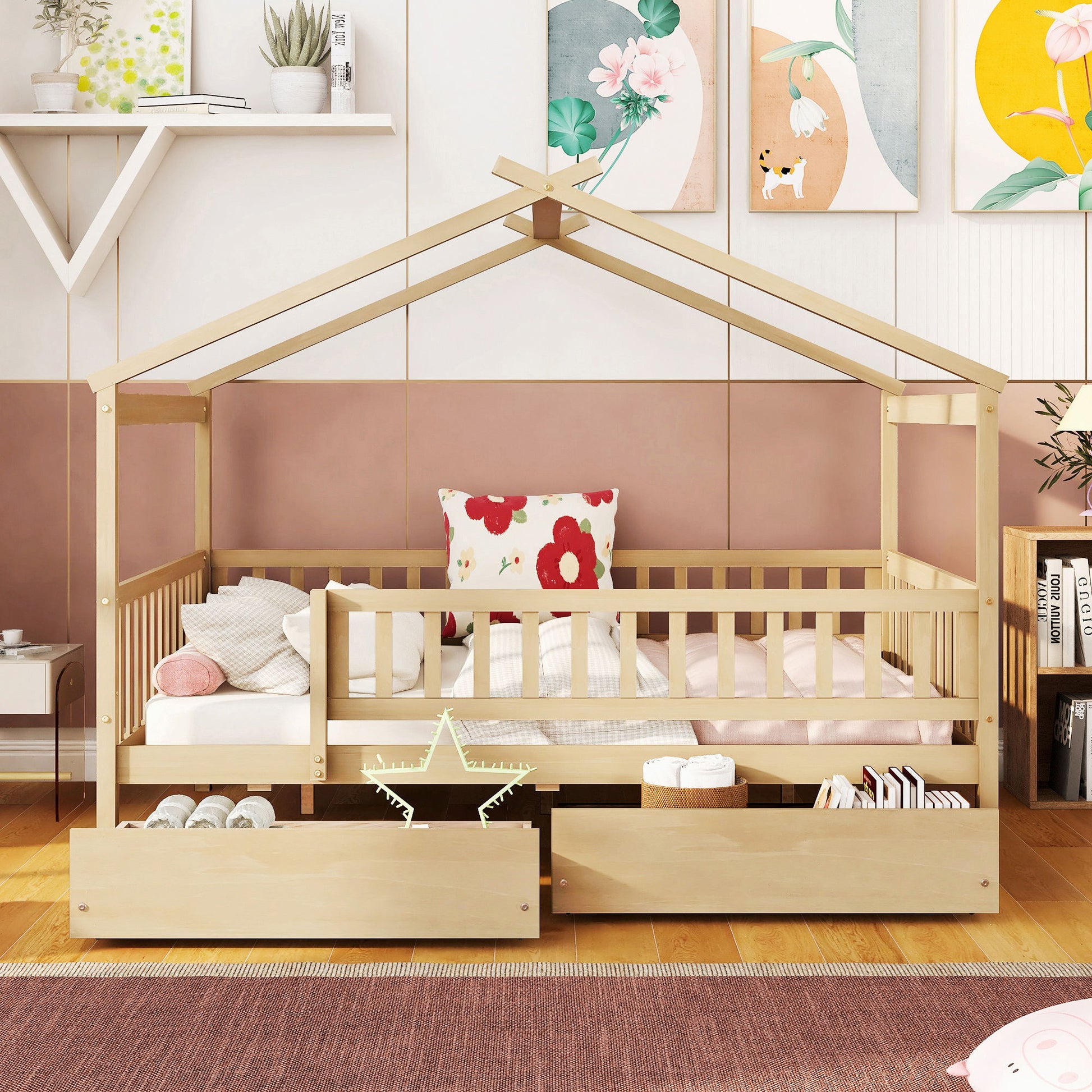 House Bed With 2 Drawers - The Sleep Loft - Online Mattress Showroom NYC