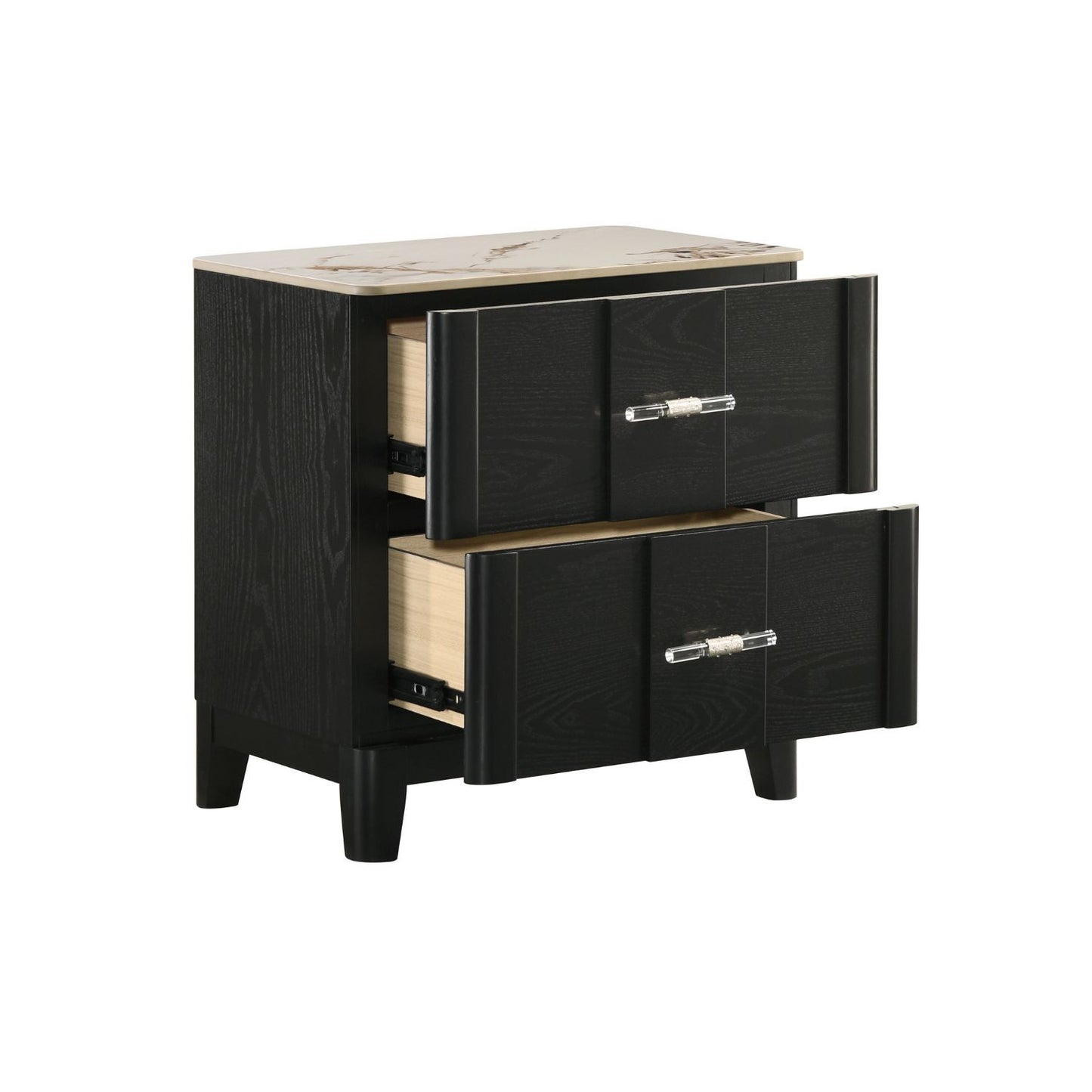 Opel - Nightstand - Black - The Sleep Loft - Online Mattress Showroom NYC