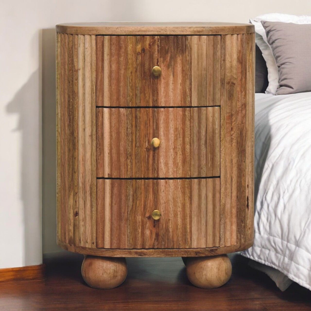 Soba - Ball Drawer Bedside Table - The Sleep Loft - Online Mattress Showroom NYC