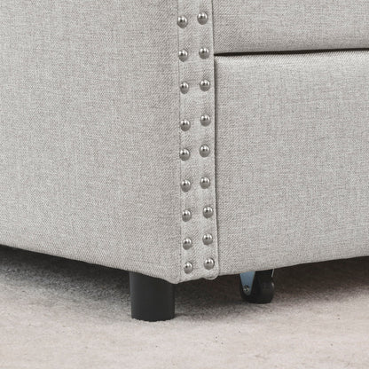 Upholstered Tufted Daybed With Drawers, Waved Arms - The Sleep Loft - Online Mattress Showroom NYC