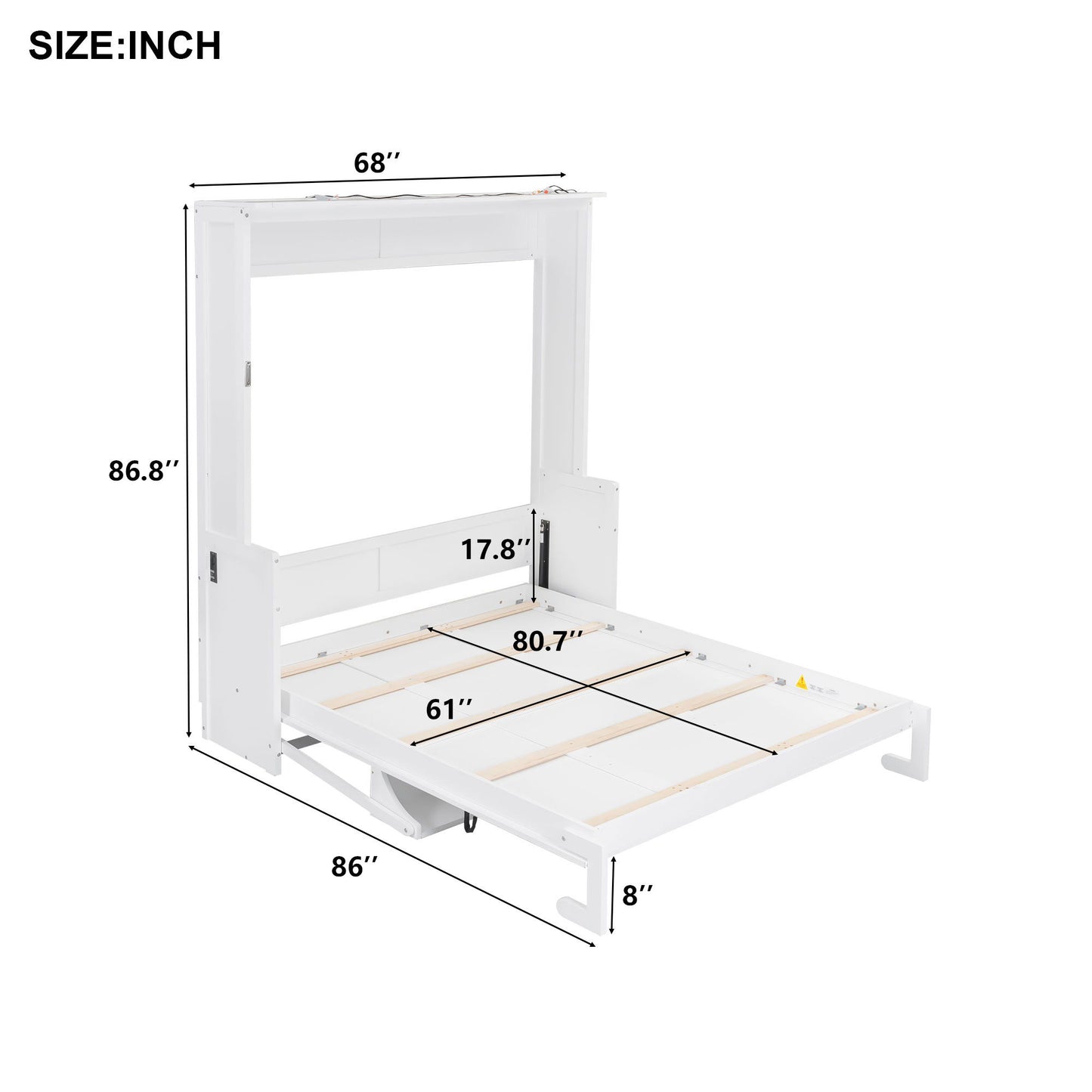 Murphy Bed With Desk, LED Lights & USB Charging Station - The Sleep Loft - Online Mattress Showroom NYC