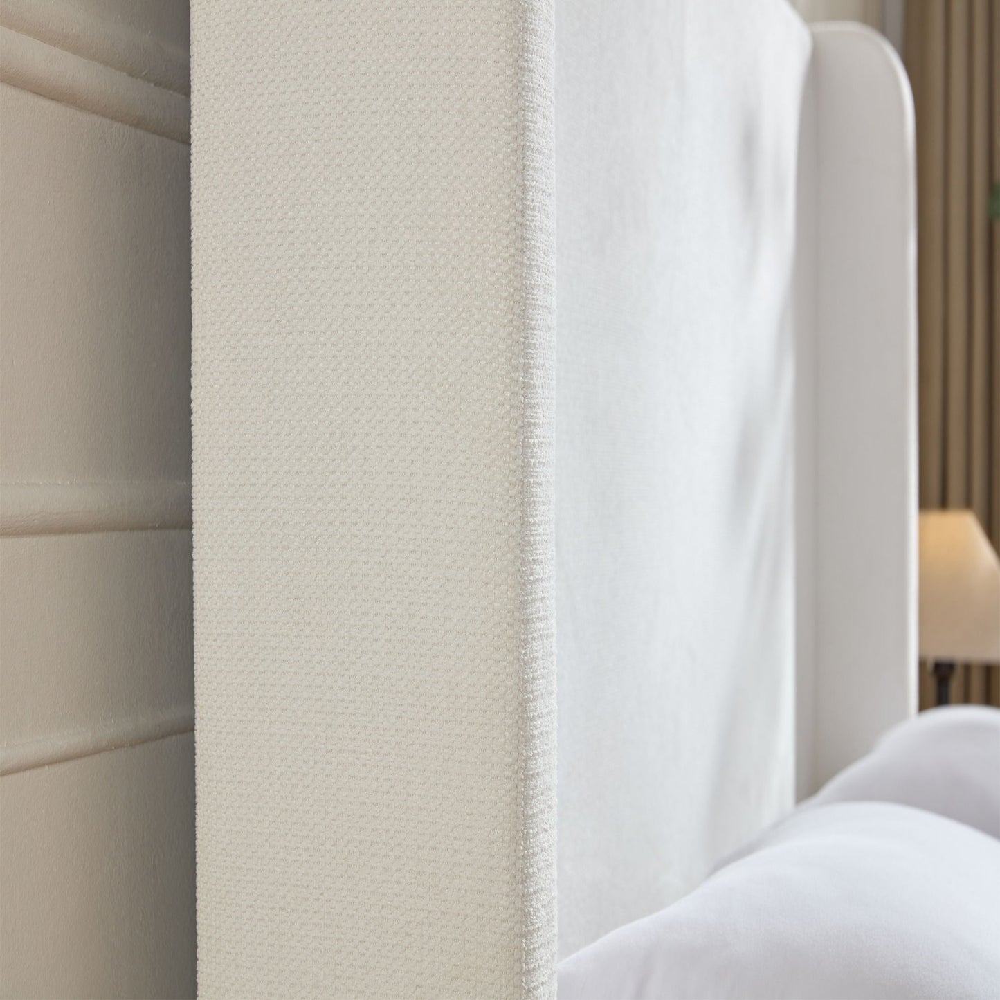 Harper - Tall Headboard Upholstered Bed / High Headboard / Elegant Simplicity / No Box Spring Needed - The Sleep Loft - Online Mattress Showroom NYC