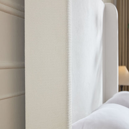 Harper - Tall Headboard Upholstered Bed / High Headboard / Elegant Simplicity / No Box Spring Needed - The Sleep Loft - Online Mattress Showroom NYC