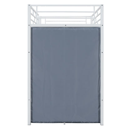 Loft Bed With Desk, Shelves, Power Outlet, LED Light And Wardrobe - The Sleep Loft - Online Mattress Showroom NYC
