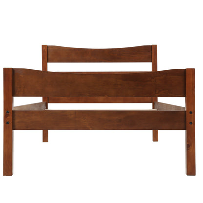 Twin Size Platform Bed With Headboard And Wooden Slat Support - The Sleep Loft - Online Mattress Showroom NYC