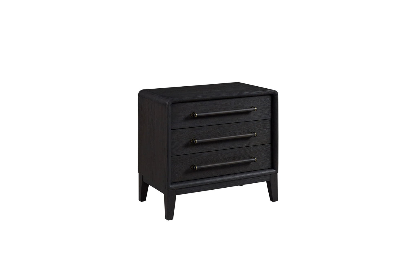3 Drawer Nightstand With USB - Black - The Sleep Loft - Online Mattress Showroom NYC