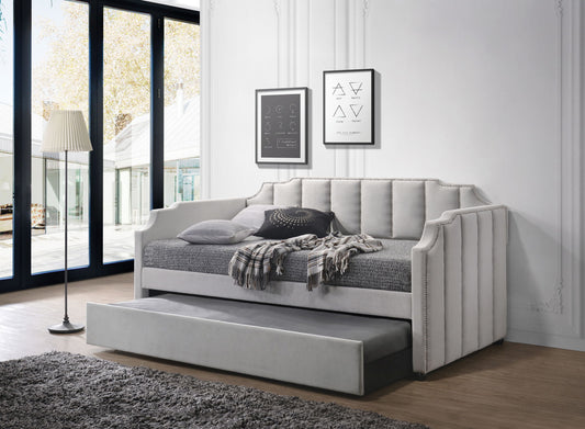 Peridot - Twin Daybed With Trundle - Dove Gray - The Sleep Loft - Online Mattress Showroom NYC