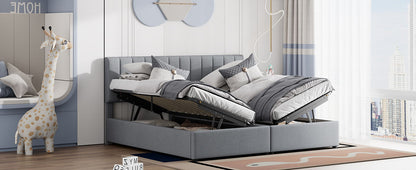 Upholstered Platform Bed With A Hydraulic Storage System - The Sleep Loft - Online Mattress Showroom NYC