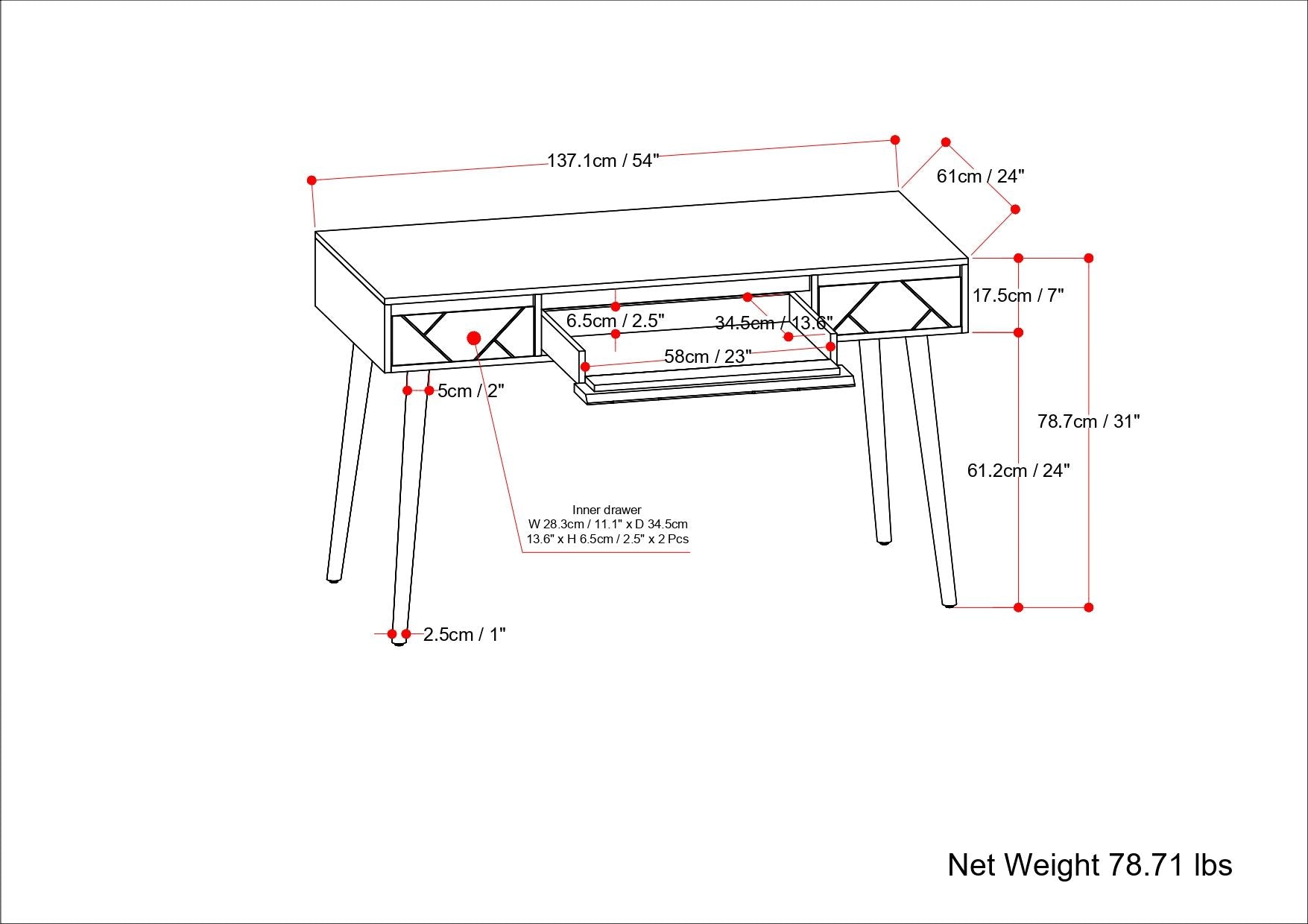 Jager - Desk - Natural - The Sleep Loft - Online Mattress Showroom NYC