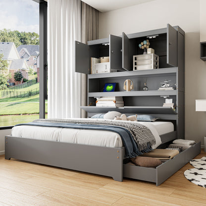 Platform Bed With USB, Storage Headboard & Drawers - The Sleep Loft - Online Mattress Showroom NYC