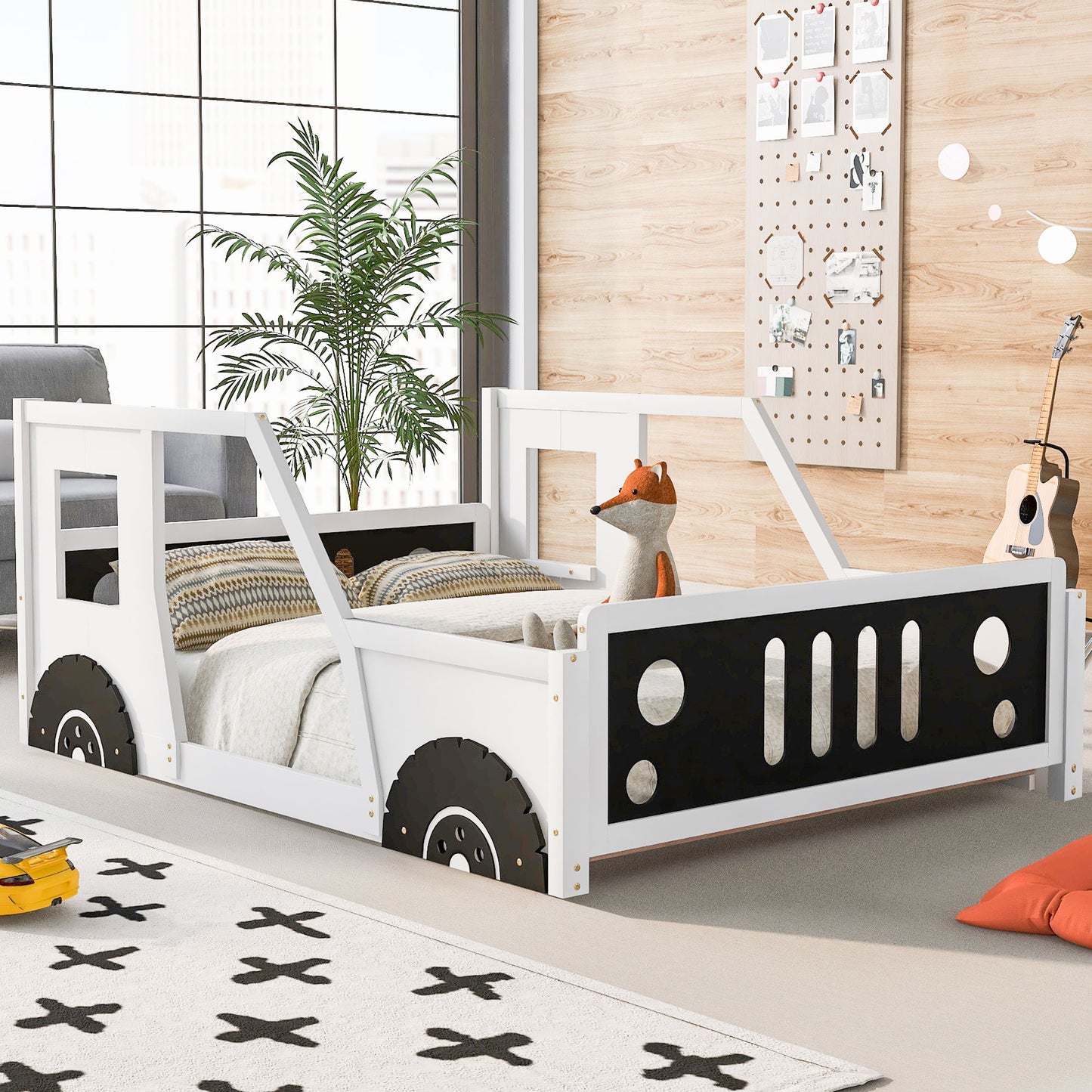 Classic Car Shaped Platform Bed With Wheels - The Sleep Loft - Online Mattress Showroom NYC