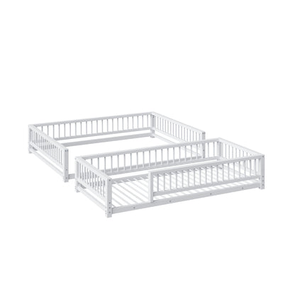 Bunk Bed With Ladder And Safety Guardrails