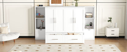 Murphy Bed With Shelves, Drawers And USB Ports - The Sleep Loft - Online Mattress Showroom NYC