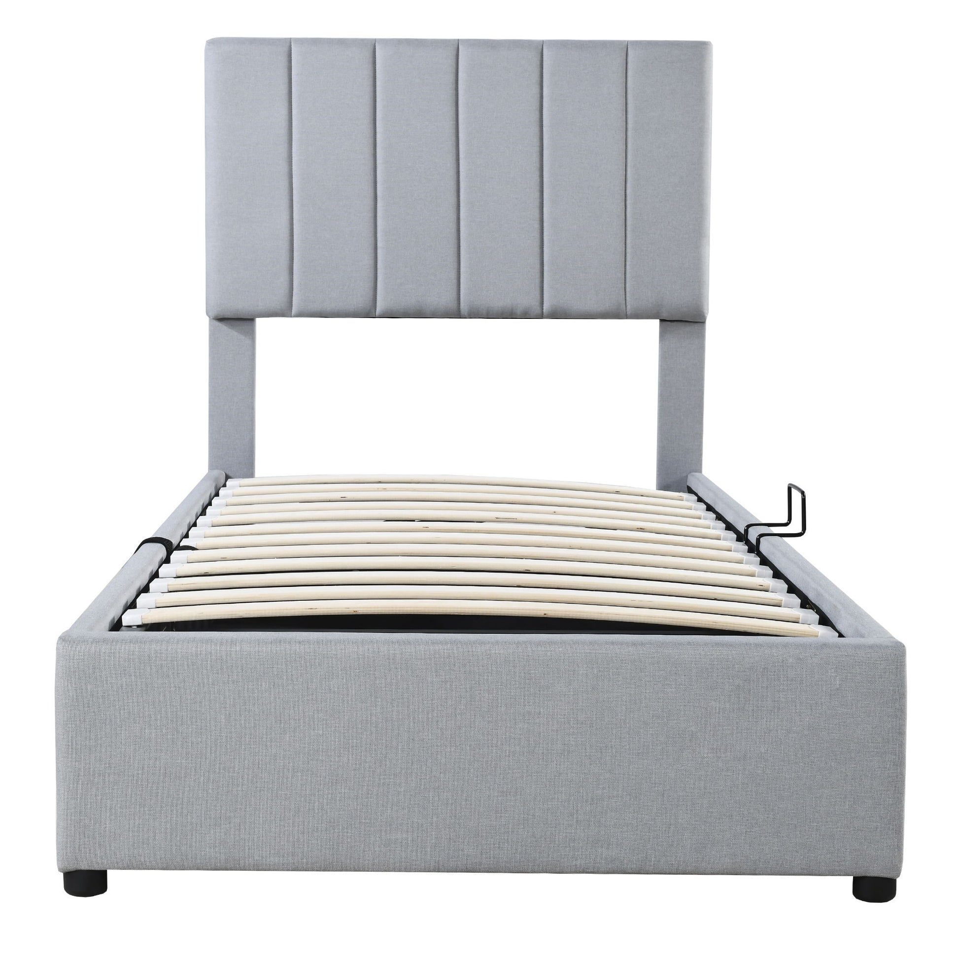 Upholstered Platform Bed With A Hydraulic Storage System - The Sleep Loft - Online Mattress Showroom NYC