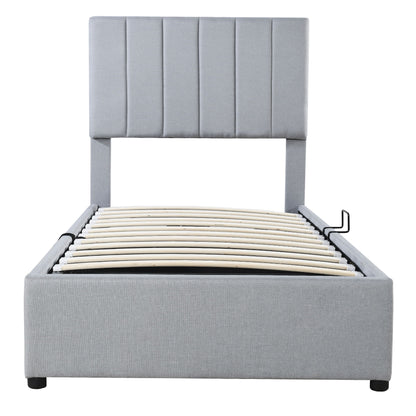 Upholstered Platform Bed With A Hydraulic Storage System - The Sleep Loft - Online Mattress Showroom NYC