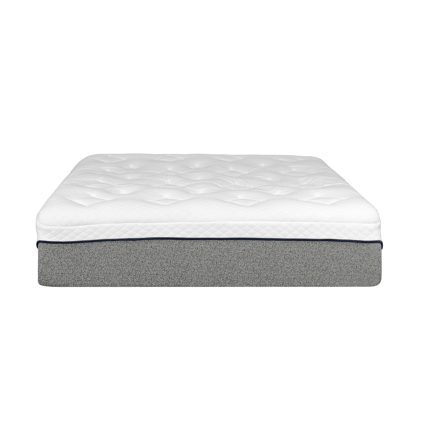 Ultra Plush 13" Gel Memory Foam Mattress For King Size Bed With Double Layered Jacquard Cover - Gray / White - The Sleep Loft - Online Mattress Showroom NYC