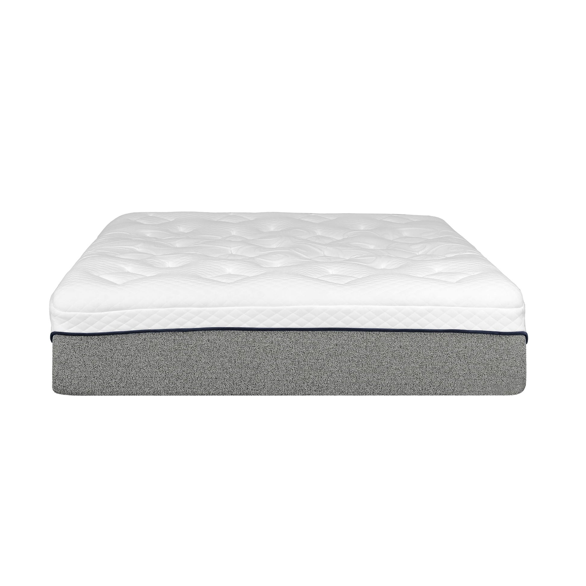 Ultra Plush 13" Gel Memory Foam Mattress For King Size Bed With Double Layered Jacquard Cover - Gray / White - The Sleep Loft - Online Mattress Showroom NYC