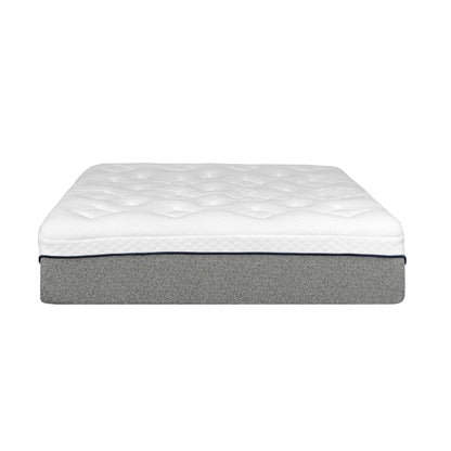 Ultra Plush 13" Gel Memory Foam Mattress For King Size Bed With Double Layered Jacquard Cover - Gray / White - The Sleep Loft - Online Mattress Showroom NYC