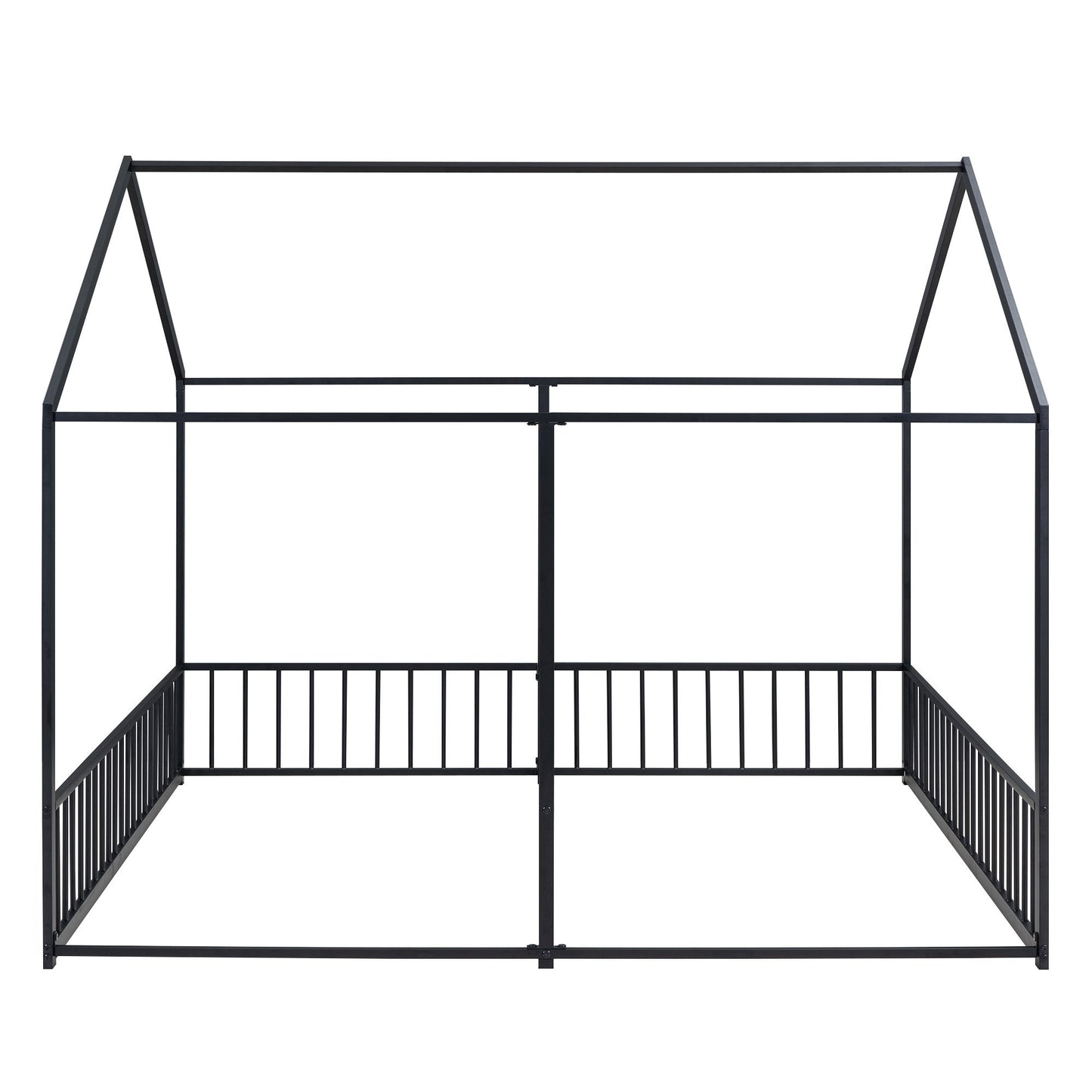 House Platform Beds, 2 Shared Beds, Metal Frame With Guardrails - The Sleep Loft - Online Mattress Showroom NYC