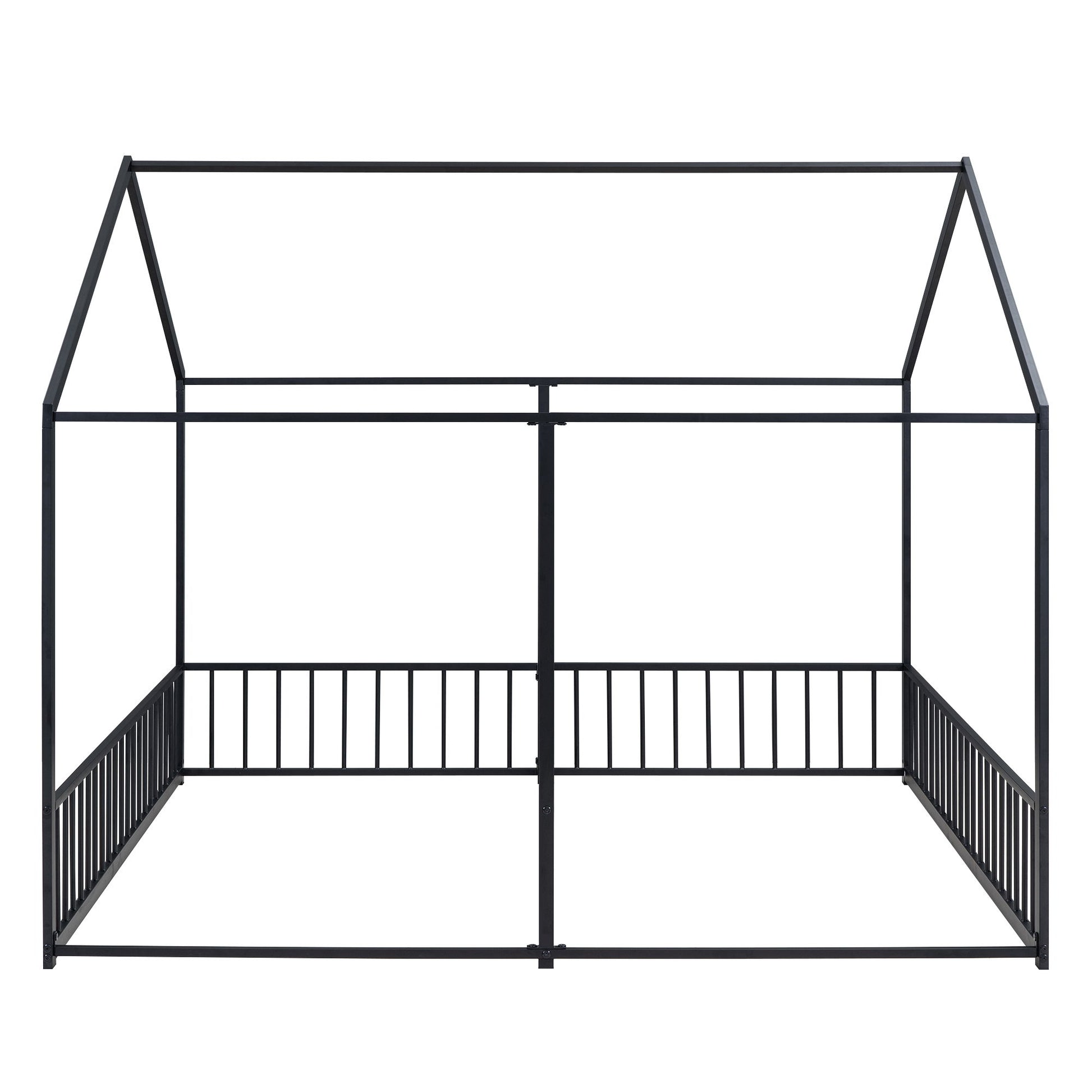 House Platform Beds, 2 Shared Beds, Metal Frame With Guardrails - The Sleep Loft - Online Mattress Showroom NYC