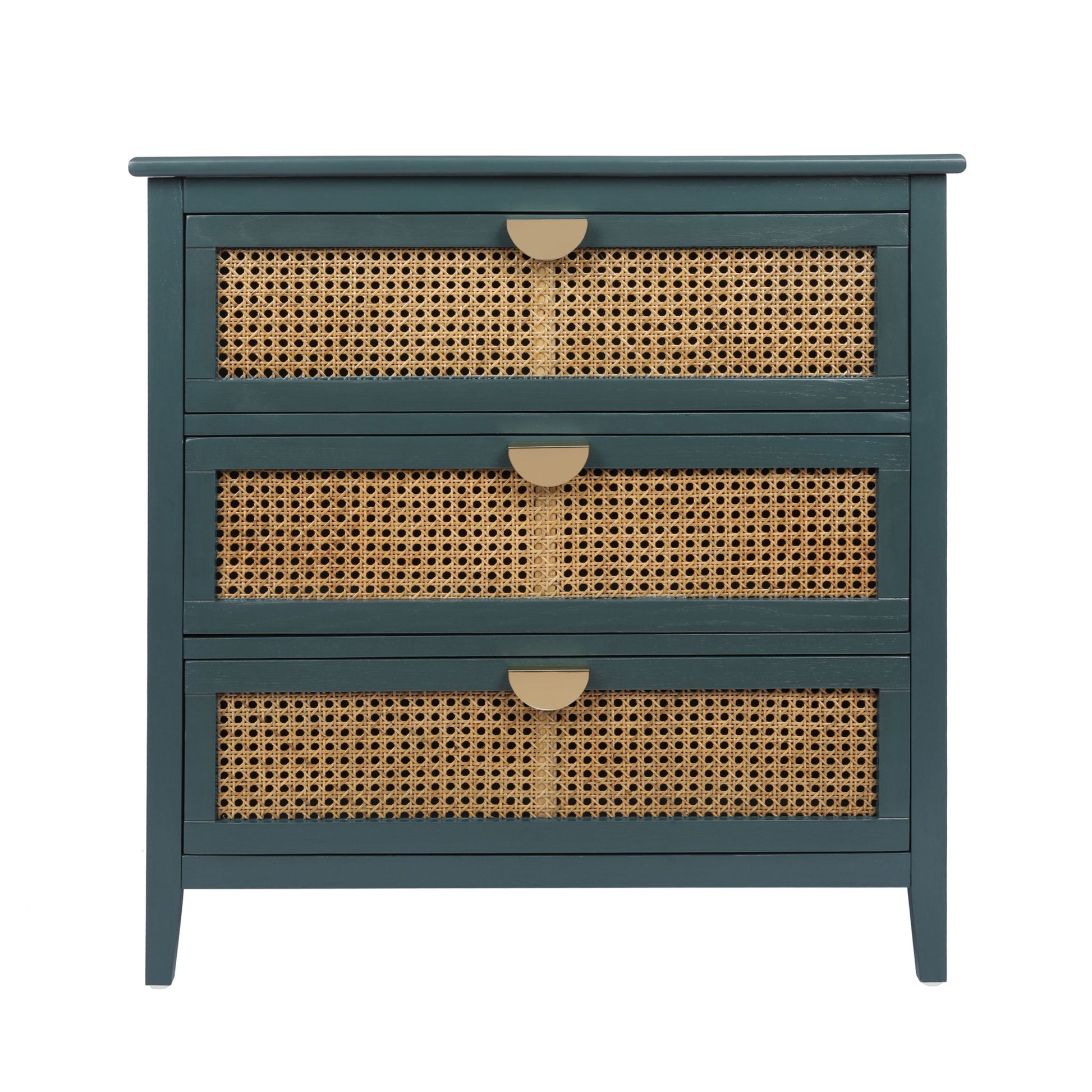 3 Drawer Cabinet, Natural Rattan, American Furniture - The Sleep Loft - Online Mattress Showroom NYC