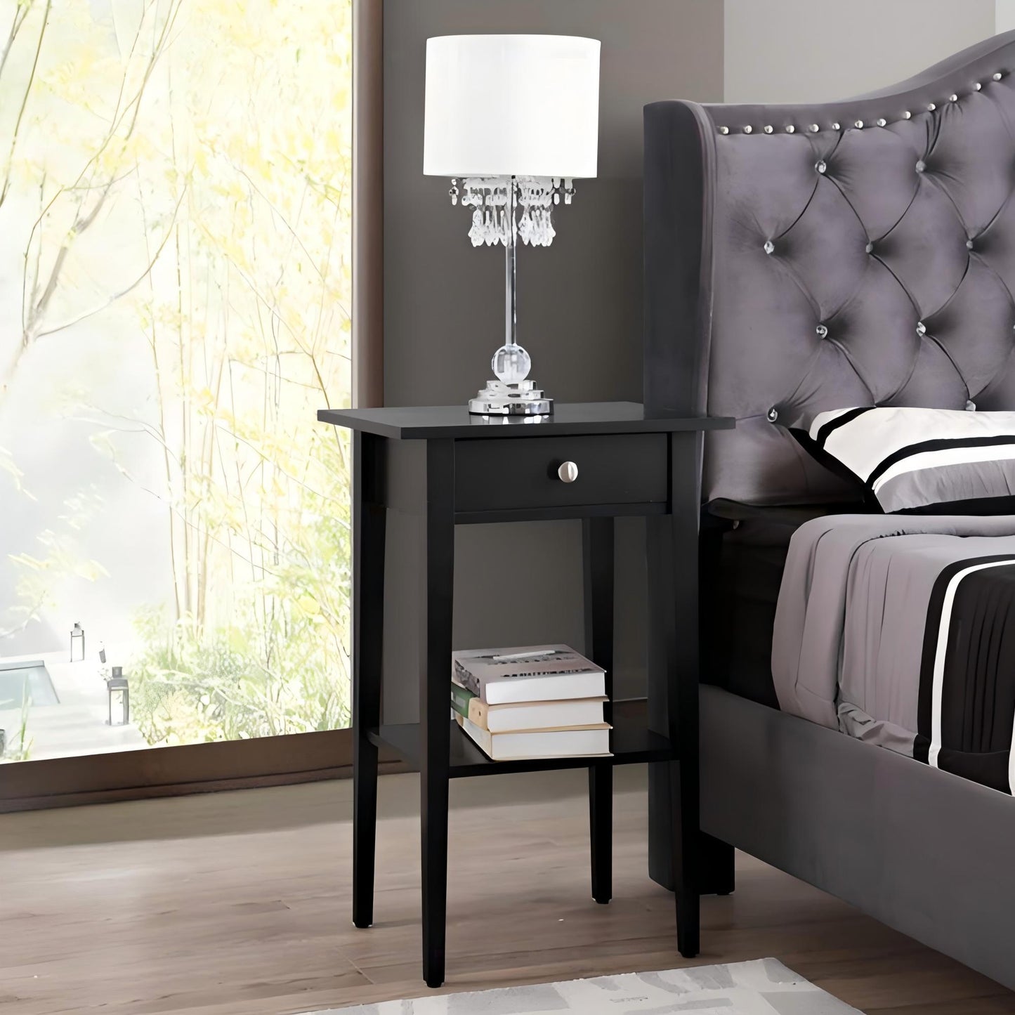 High Quality Wood Nightstand - The Sleep Loft - Online Mattress Showroom NYC