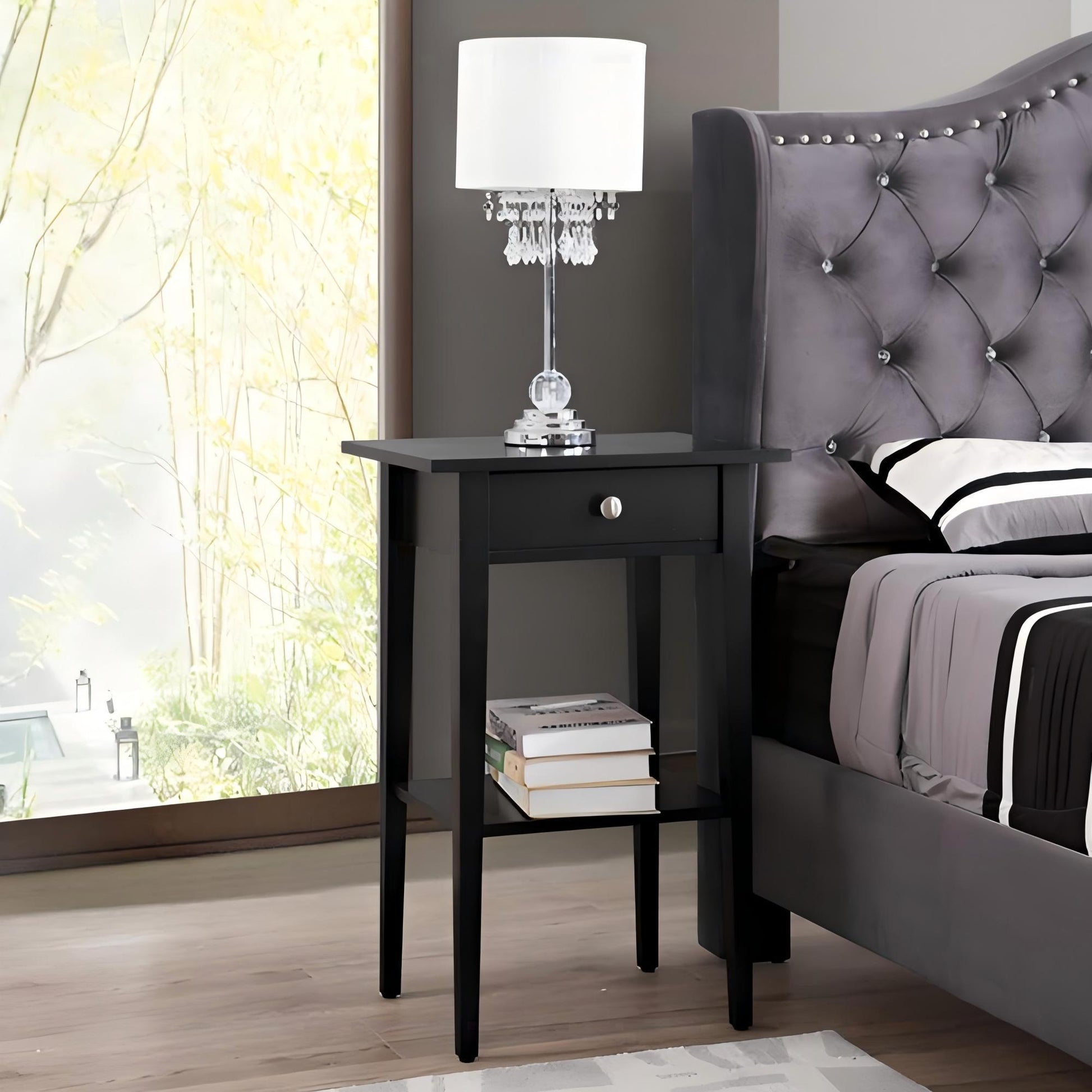 High Quality Wood Nightstand - The Sleep Loft - Online Mattress Showroom NYC
