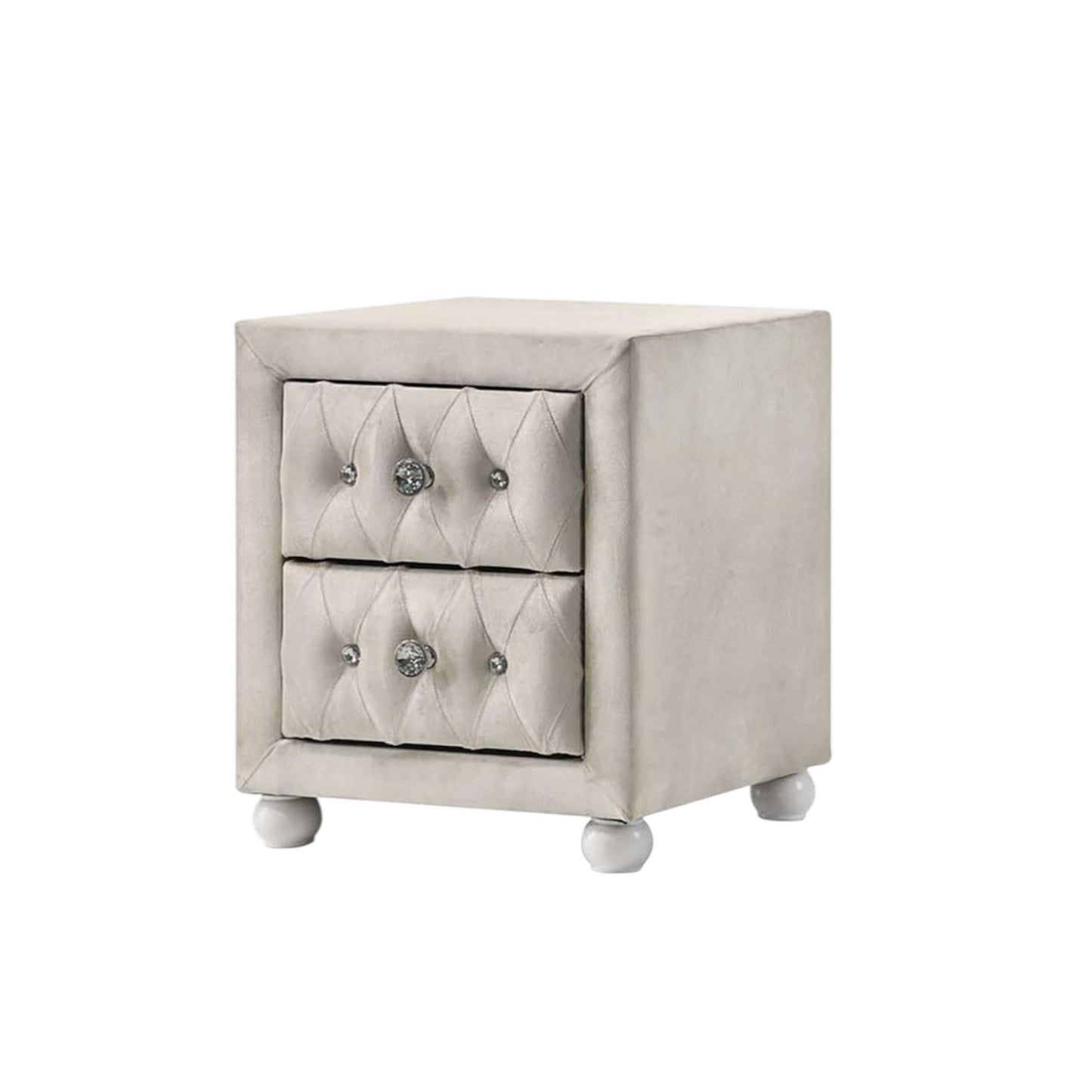 Reggie - Nightstand - Beige - The Sleep Loft - Online Mattress Showroom NYC