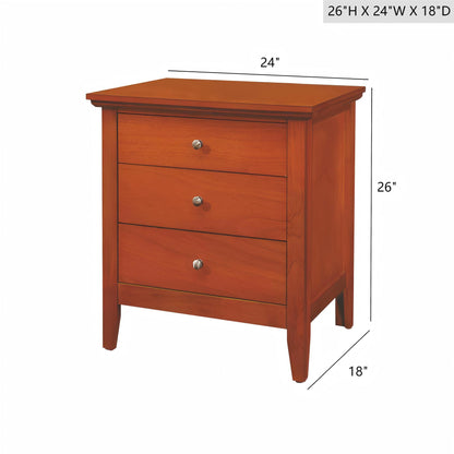 3 Drawer Nightstand & Dove Tailed Drawers - The Sleep Loft - Online Mattress Showroom NYC