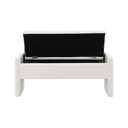 Modern Upholstered Large Bed End Bench With Storage - The Sleep Loft - Online Mattress Showroom NYC