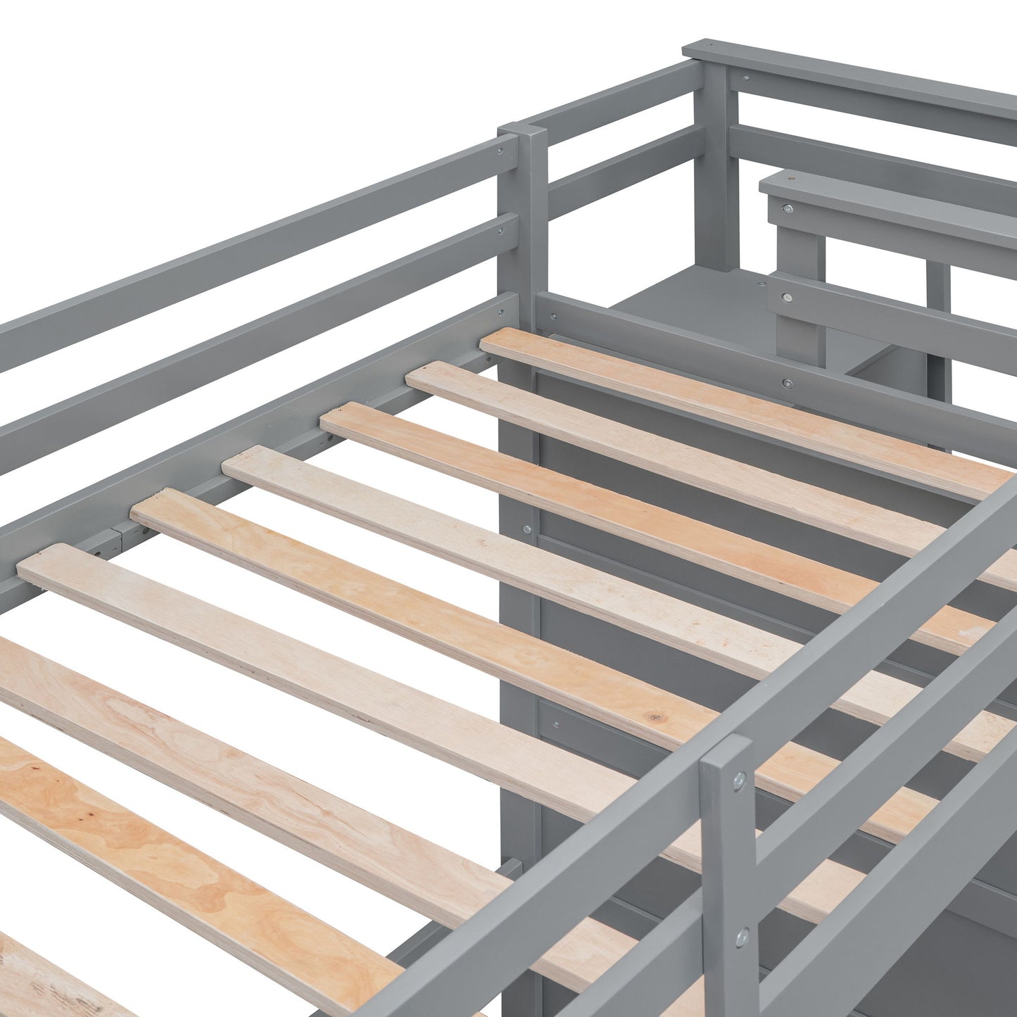 Bunk Bed With Trundle And Staircase - The Sleep Loft - Online Mattress Showroom NYC