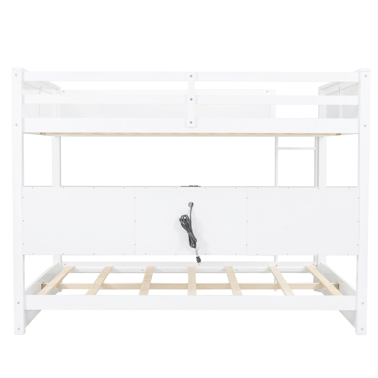 Bunk Bed With Storage Cabinets And USB Ports - The Sleep Loft - Online Mattress Showroom NYC