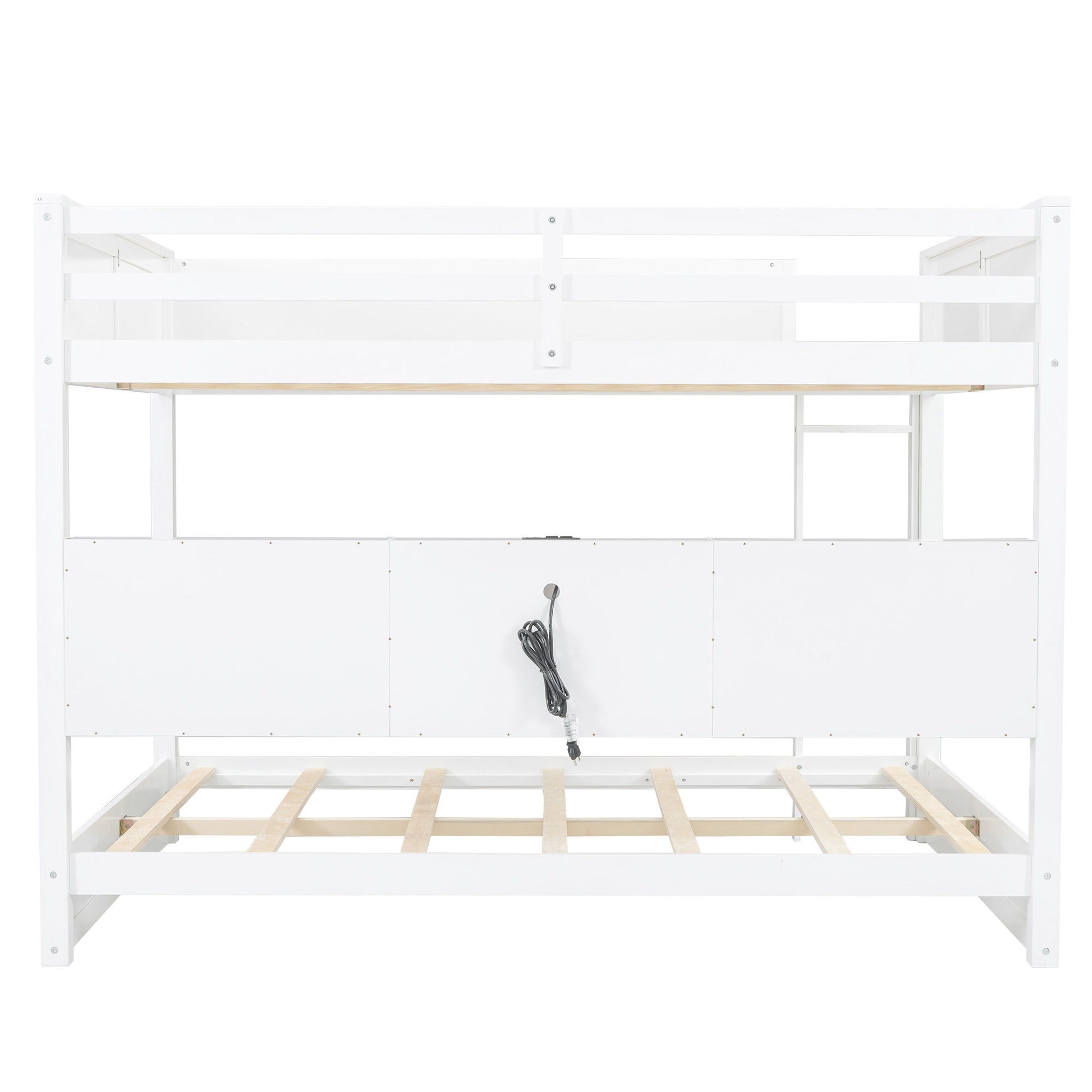 Bunk Bed With Storage Cabinets And USB Ports - The Sleep Loft - Online Mattress Showroom NYC