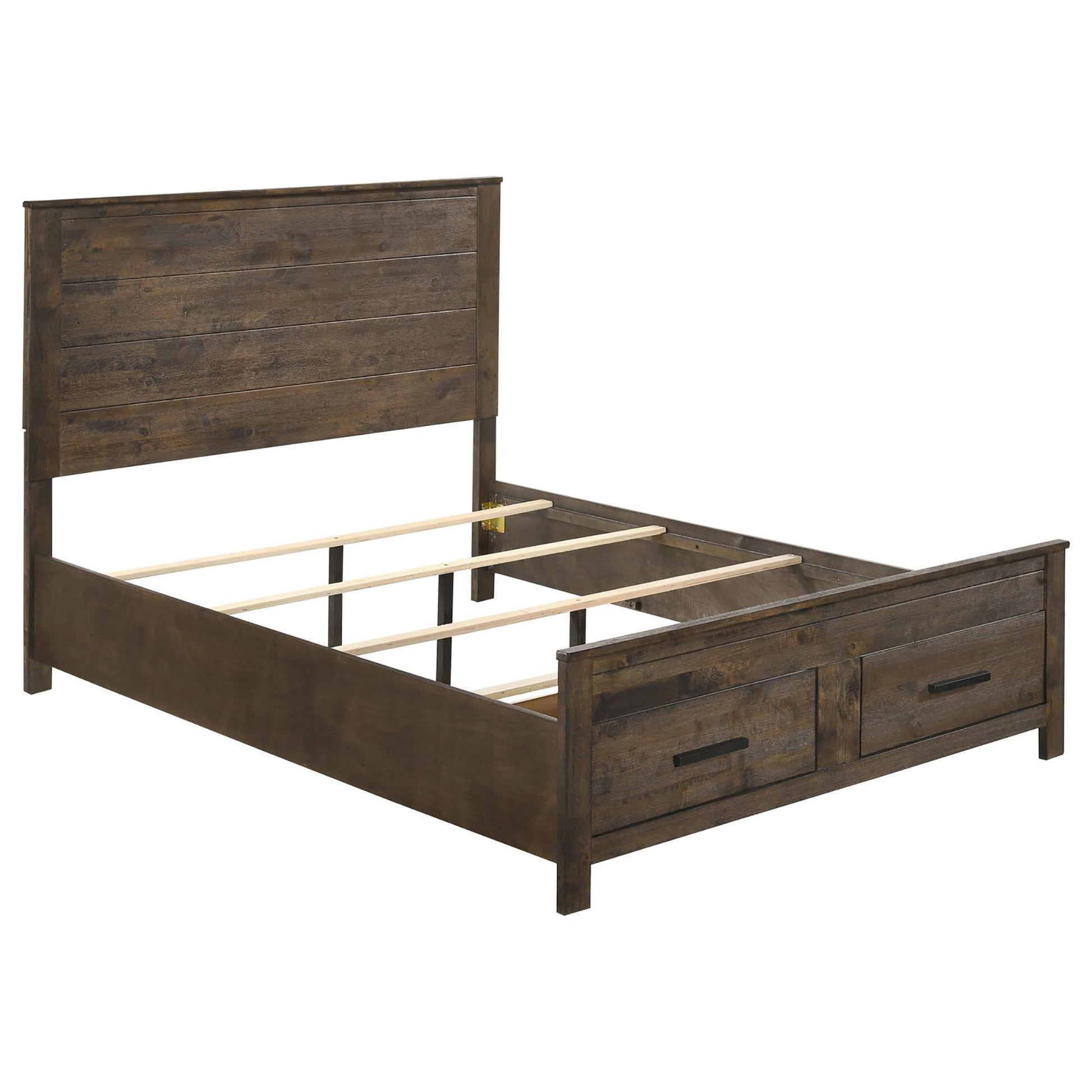 Queen Storage Bed With Platform Design And Drawer Storage - Brown - The Sleep Loft - Online Mattress Showroom NYC