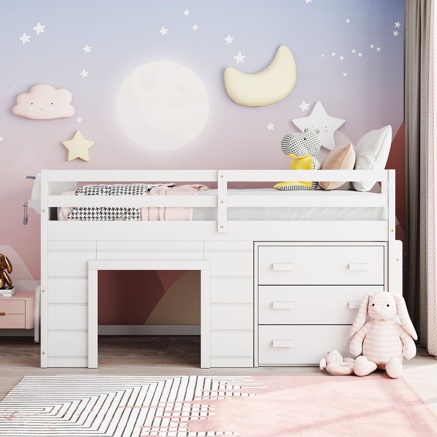 Loft Bed With Cabinet And Shelf - The Sleep Loft - Online Mattress Showroom NYC
