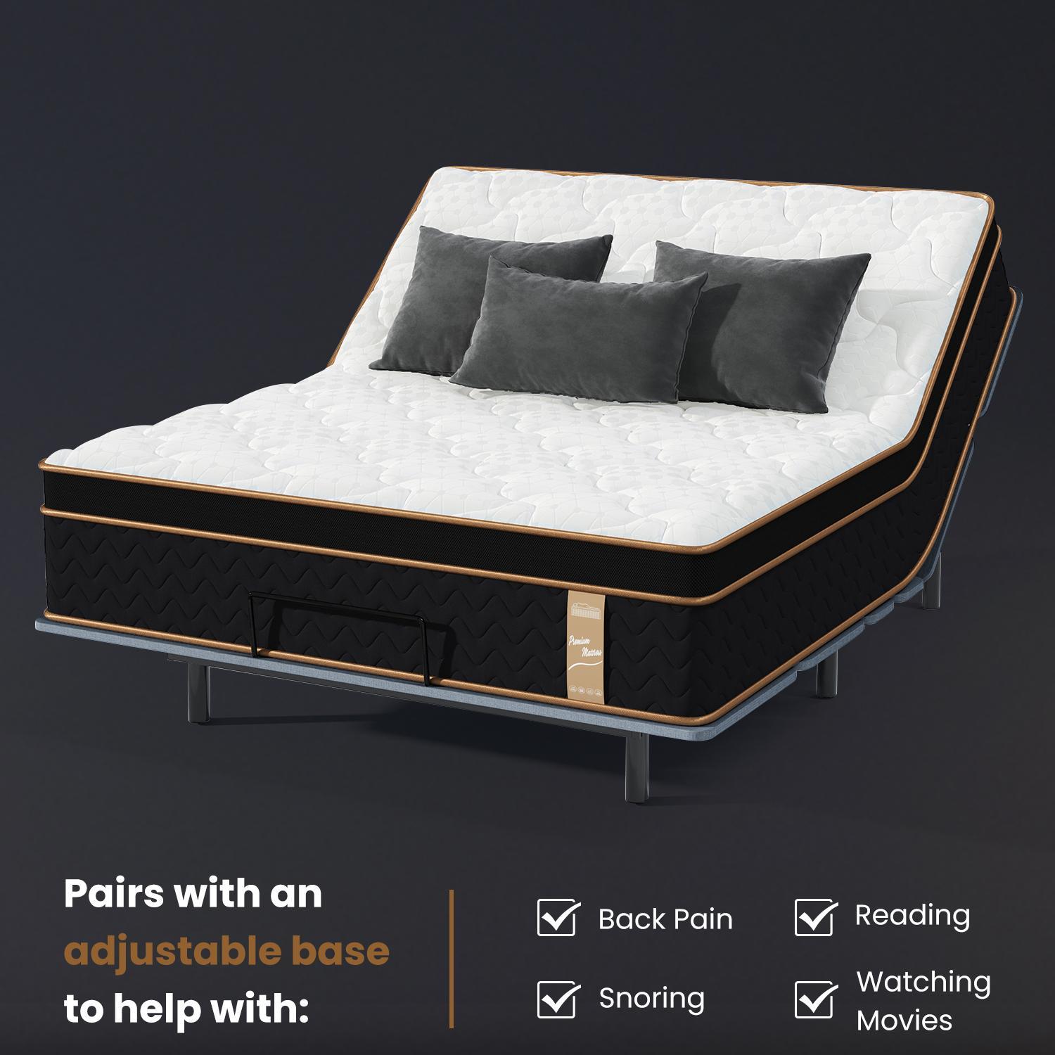 Plush Hybrid Mattresses With Gel Memory Foam, Individual Pocket Spring Motion Isolation Edge Support - The Sleep Loft - Online Mattress Showroom NYC