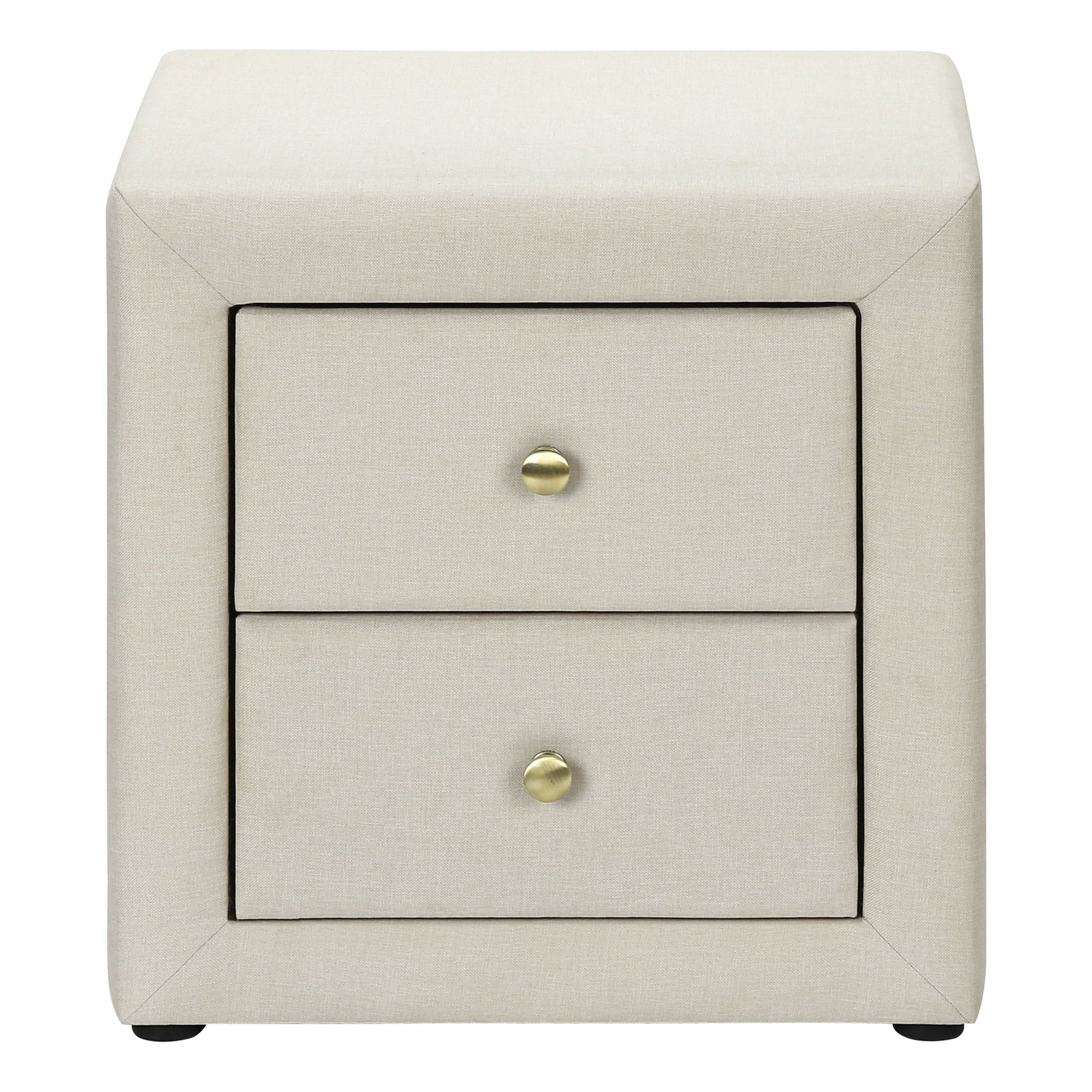 Nightstand, Storage Drawer Versatile Use, Upholstered, Transitional - The Sleep Loft - Online Mattress Showroom NYC