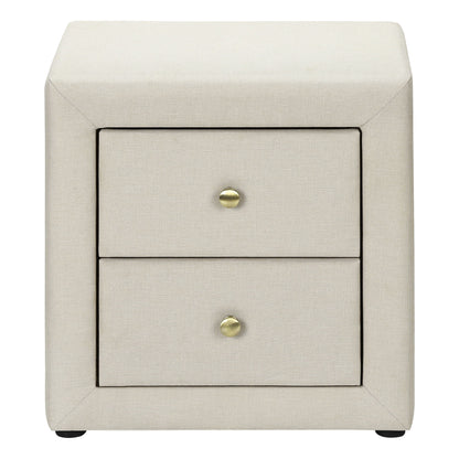 Nightstand, Storage Drawer Versatile Use, Upholstered, Transitional - The Sleep Loft - Online Mattress Showroom NYC