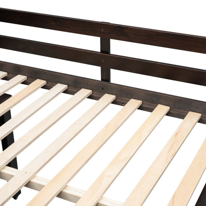 Loft Bed With Retractable Writing Desk And 3 Drawers With Storage Stairs And Shelves - The Sleep Loft - Online Mattress Showroom NYC