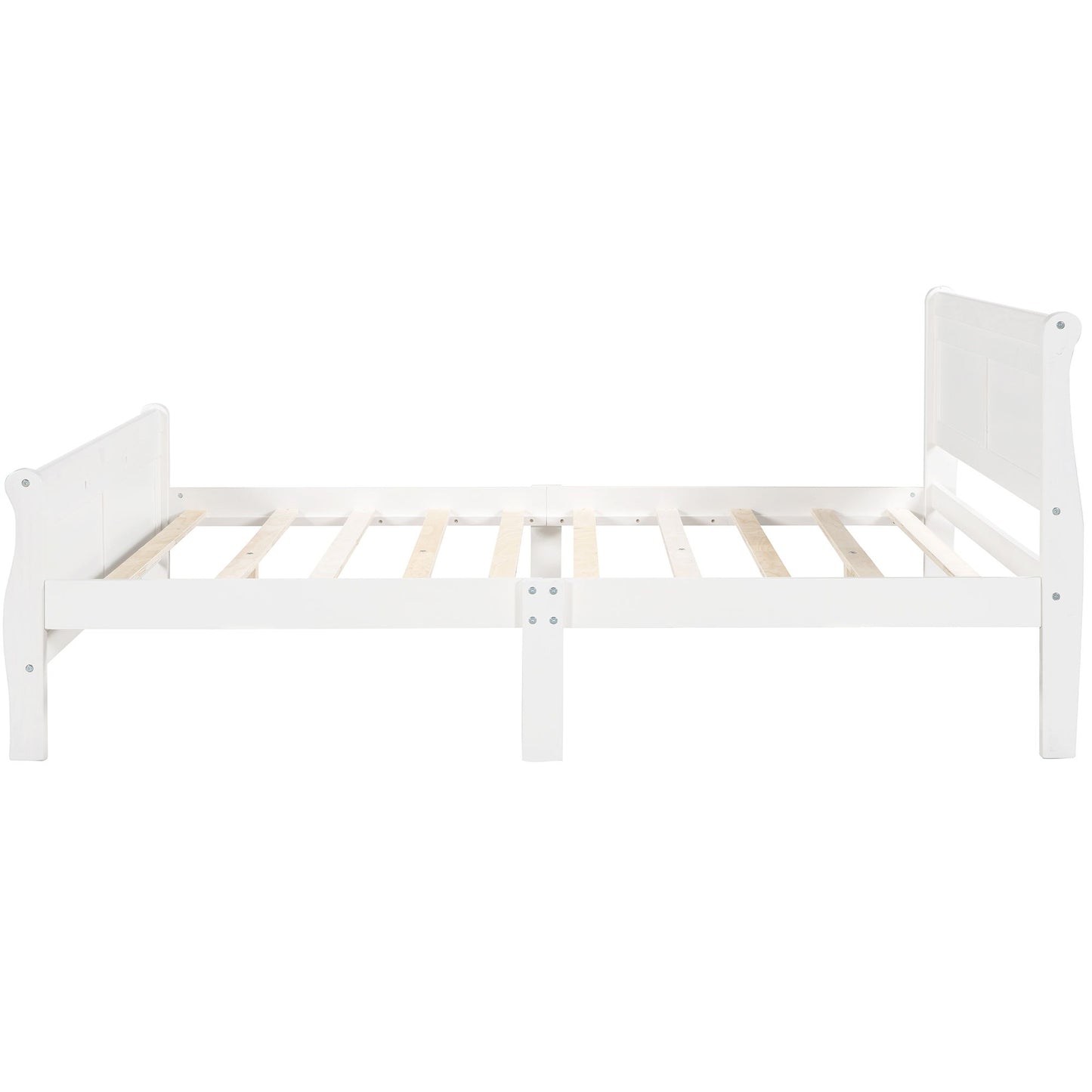 Platform Bed Frame Mattress Foundation Sleigh Bed With Headboard / Footboard / Wood Slat Suppor - The Sleep Loft - Online Mattress Showroom NYC