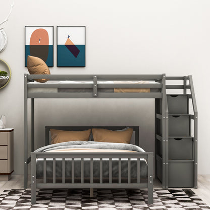 Loft Bed With Staircase And Storage - The Sleep Loft - Online Mattress Showroom NYC