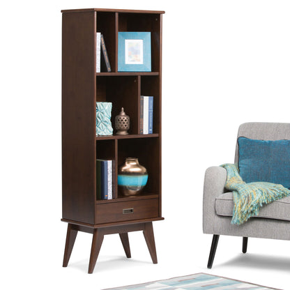 Draper - Mid Century Wide Bookcase And Storage Unit - The Sleep Loft - Online Mattress Showroom NYC