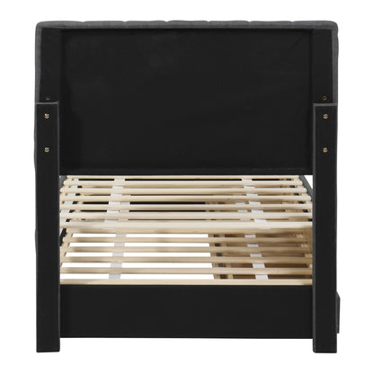 Upholstered Design Platform Bed With Trundle - The Sleep Loft - Online Mattress Showroom NYC