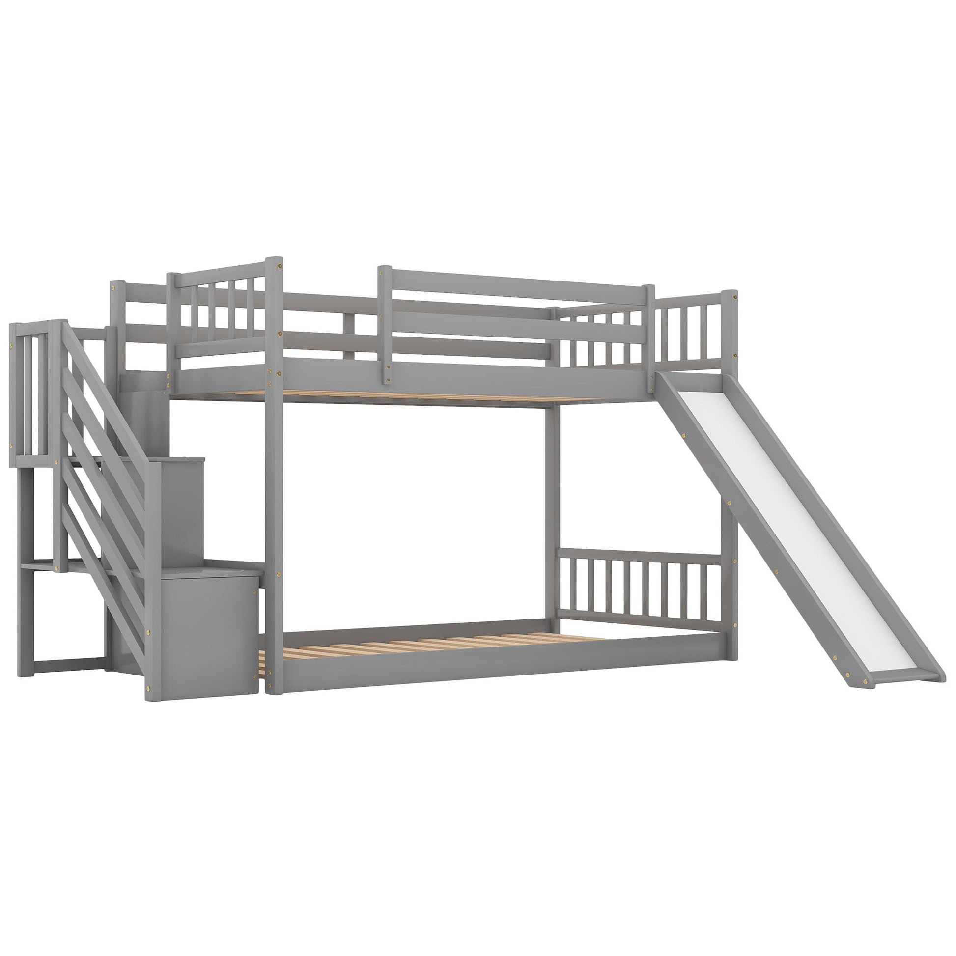 Bunk Bed With Convertible Slide And Stairway - The Sleep Loft - Online Mattress Showroom NYC