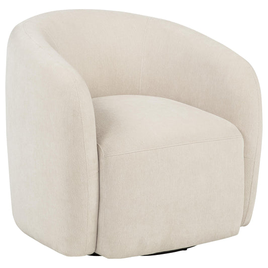 Gerley Chenille Upholstered Swivel Accent Chair Beige - The Sleep Loft - Online Mattress Showroom NYC