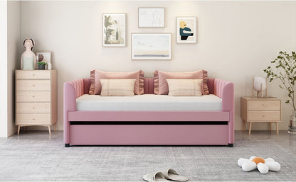Upholstered Daybed With Ergonomic Design Backrest - The Sleep Loft - Online Mattress Showroom NYC