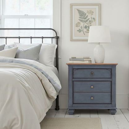 Nightstand - Blue - The Sleep Loft - Online Mattress Showroom NYC