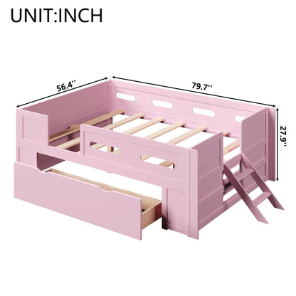 Platform Bed With Guardrail And Drawer - The Sleep Loft - Online Mattress Showroom NYC